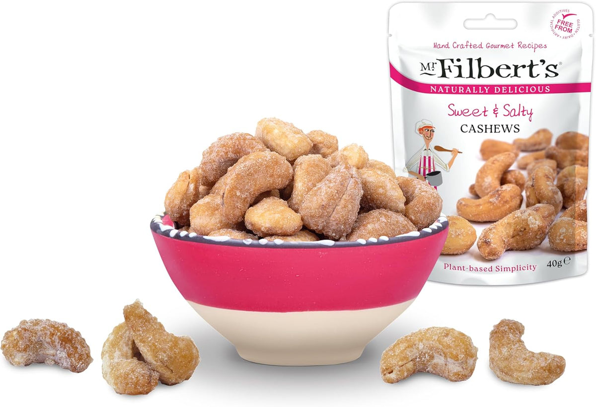 Mr Filbert's Sweet & Salty Cashews 40g - (Box of 20)