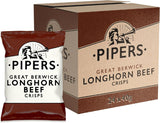 Pipers Great Berwick Longhorn Beef Crisps 40g (Box of 24)
