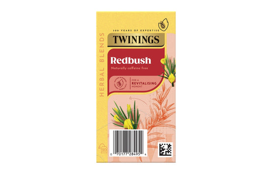 Twinings Tea: Redbush - Individually Wrapped Envelope Tea Bags - (Box of 20)