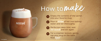 Nescafe Cappuccino Instant Coffee Sachets - Pack of 7