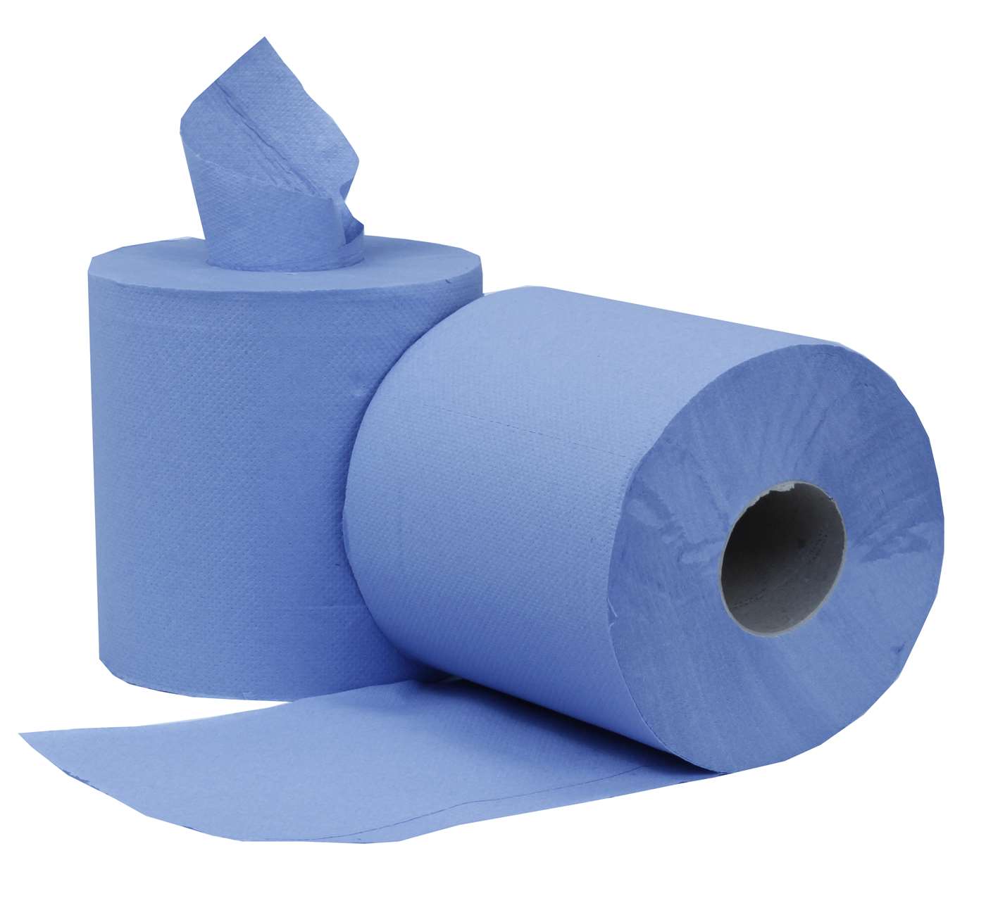 Pro Centrefeed Paper Rolls 2Ply Blue - 16.6cm x 120m - Pack of 6
