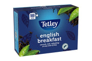 Tetley English Breakfast String & Tag Tea Bags - Box of 100
