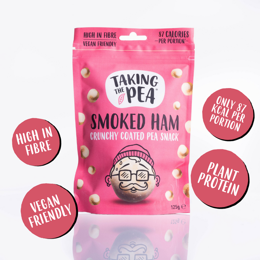 Taking The Pea Smoked Ham Crunchy Coated Peas - 125g (Box of 7)