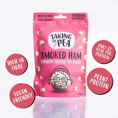 Taking The Pea Smoked Ham Crunchy Coated Peas - 125g (Box of 7)