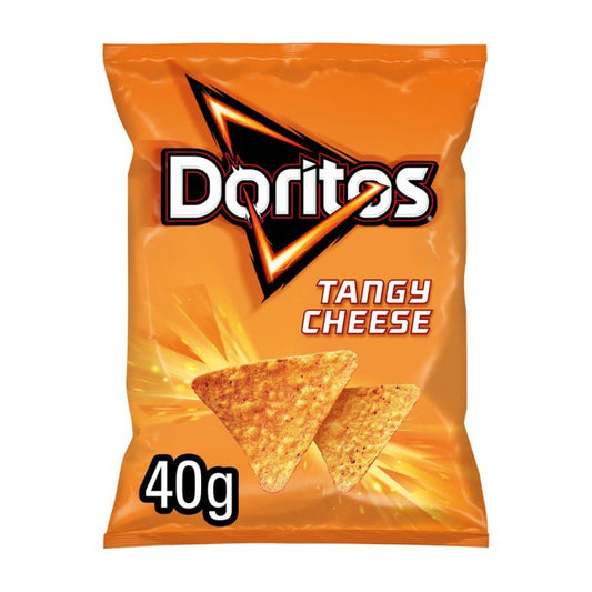 Doritos Tangy Cheese Tortilla Chip Crisps - 40g (Box of 32)