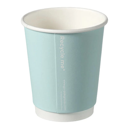 8oz Confetti Mixed Colour Double Wall Hot Cups - Case of 500
