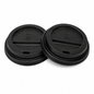 8oz Black Sip Through Coffee Cup Lids - Pack of 1000