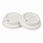 Moulded Fibre Lids for 8oz Hot Cups - Plastic Free - Case of 1000