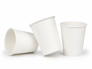 8oz White Single Wall Hot Cups - Box of 1000