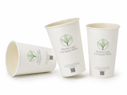 16oz White Double Wall Takeaway Coffee Cups - Aqueous Lined - Case of 500