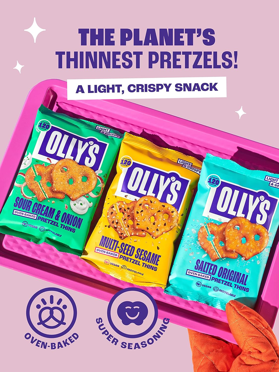 Olly's Pretzel Thins Original Salted 35g (Box of 10)