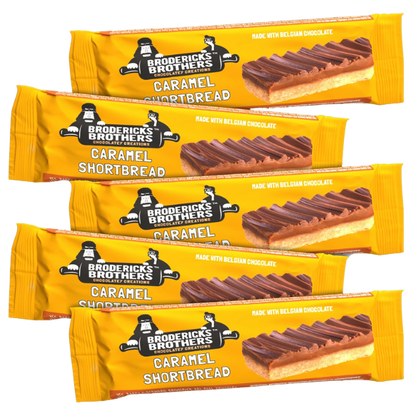 Broderick's Belgian Chocolate Caramel Shortbread Bars - 50g (Box of 20)