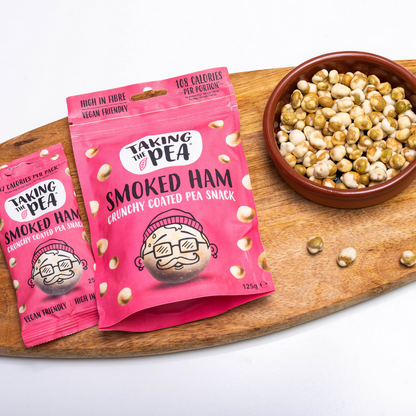 Taking The Pea Smoked Ham Crunchy Coated Peas - 125g (Box of 7)