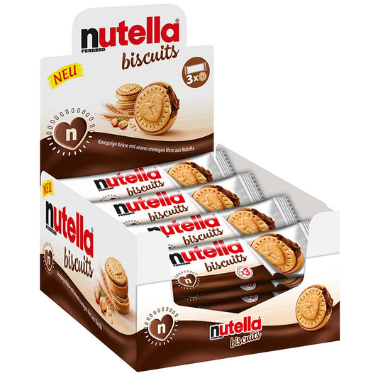 Nutella Biscuits - Individually Wrapped 3-Pack 41.4g (Box of 28) BEST BEFORE 01/06/26