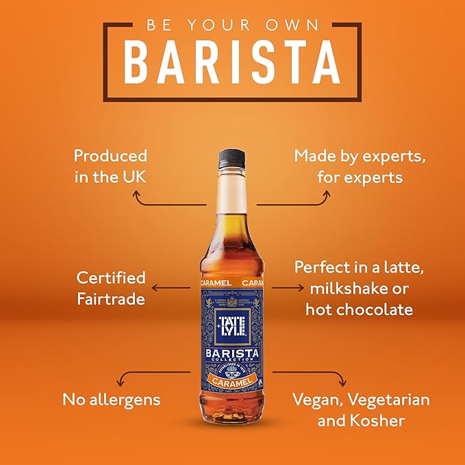 Tate & Lyle Caramel Coffee Syrup – 750ml – Fairtrade