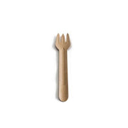 Kraft Paper Forks - Compostable Cardboard Cutlery - Pack of 100