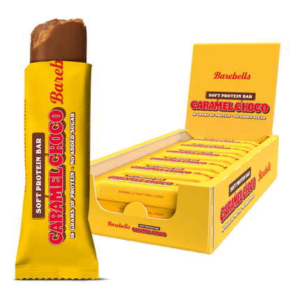 Barebells Caramel Chocolate Soft Protein Bars - 55g (Box of 12)
