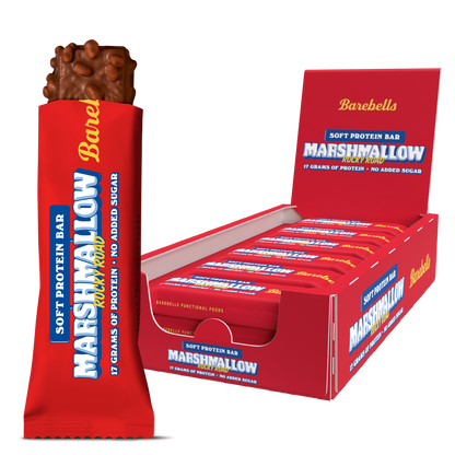 Barebells Marshmallow Rocky Road Soft Protein Bars - 55g (Box of 12)