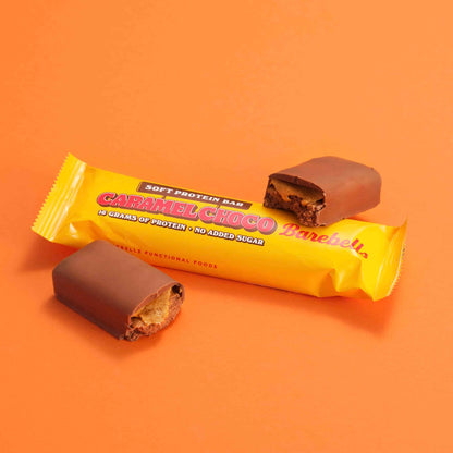 Barebells Caramel Chocolate Soft Protein Bars - 55g (Box of 12)