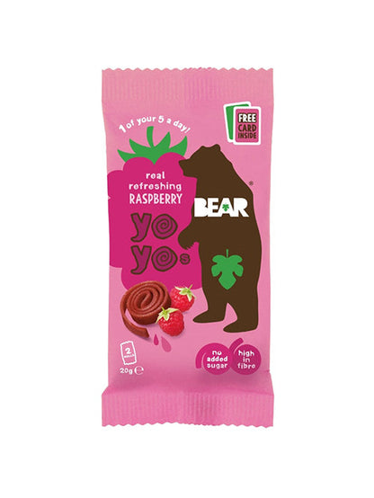 Bear Fruit Yoyos Raspberry - 20g (Box of 18)