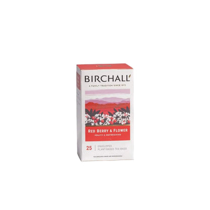 Birchall Red Berry & Flower Individually Wrapped Envelope Tea Bags – 25 Pack
