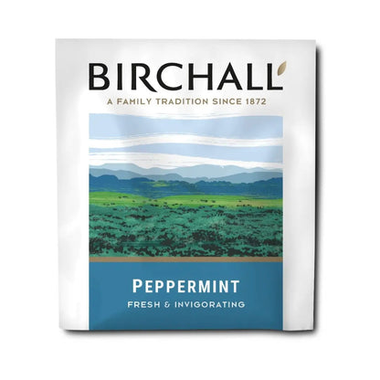 Birchall Peppermint Individually Wrapped Envelope Tea Bags – 25 Pack