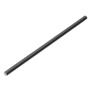 Black Paper Cocktail Straws 6x140mm - Pack of 250