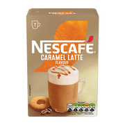 Nescafe Caramel Latte Instant Coffee Sachets - Pack of 7