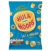 KP Hula Hoops Salt & Vinegar 34g - Box of 32