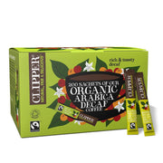 Clipper Fairtrade Organic Decaf Arabica Instant Coffee Sachets / Coffee Sticks - Box of 200