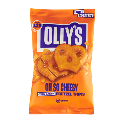 Olly's Pretzel Thins Oh So Cheesy 35g (Box of 10)