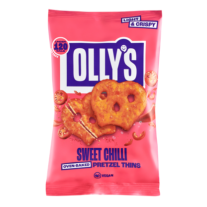 Olly's Pretzel Thins Sweet Chilli 35g (Box of 10)