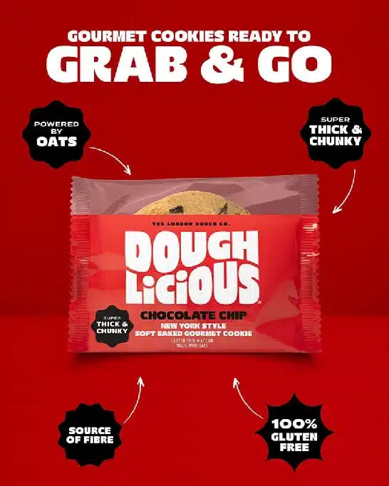 Doughlicious New York Styled Chocolate Chip Soft Bake Cookie - 82g (Pack of 10)