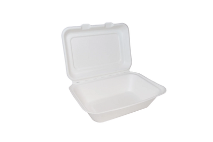 Bagasse Clamshell Meal Boxes 7x5" - Case of 500