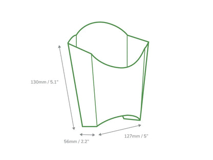 Medium Chip Scoop Kraft Folded Board - Case of 500