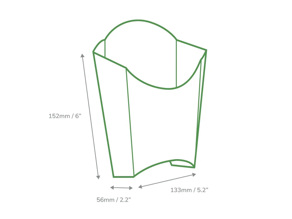 Large Chip Scoop Kraft Folded Board - Case of 500