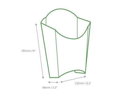 Large Chip Scoop Kraft Folded Board - Case of 500