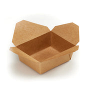 Medium #8 Kraft Folded Board Food Box - Case of 250