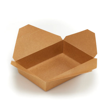 Large #2 Kraft Folded Board Food Box - Case of 280