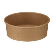 500ml Round Kraft Deli Bowls - Case of 300