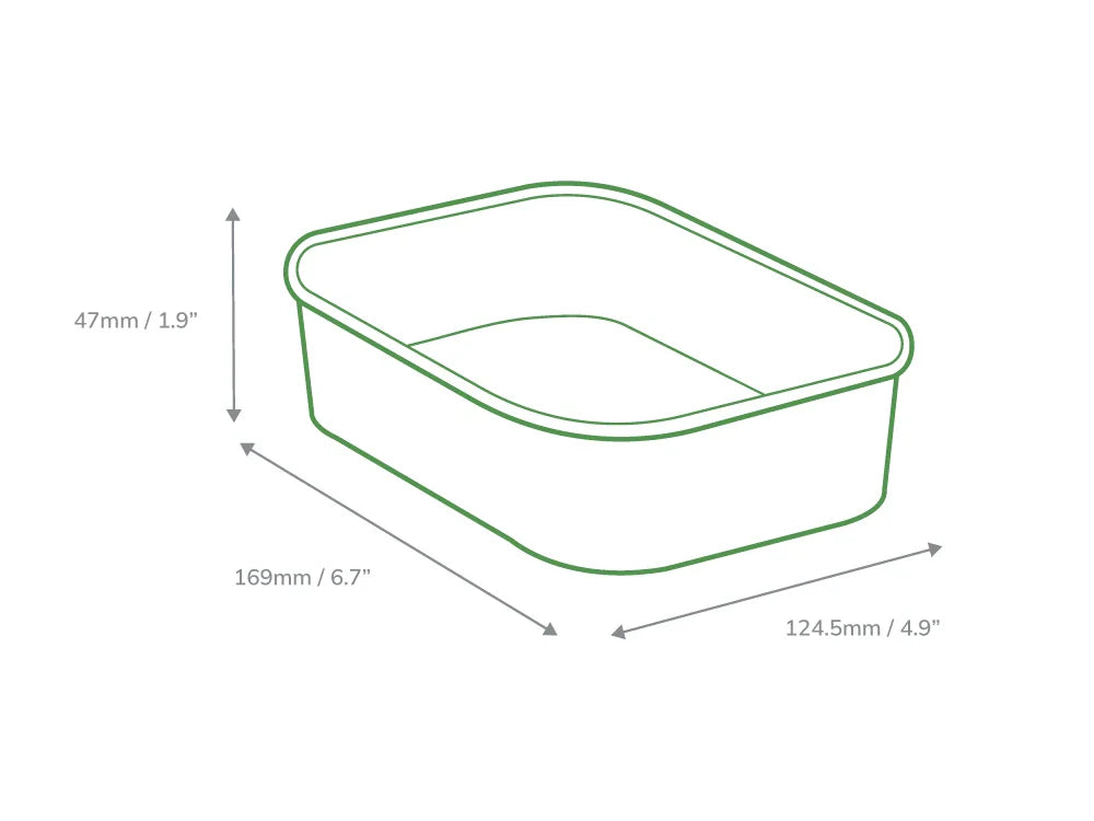 500ml Rectangular Kraft Deli Bowls - Pack of 50