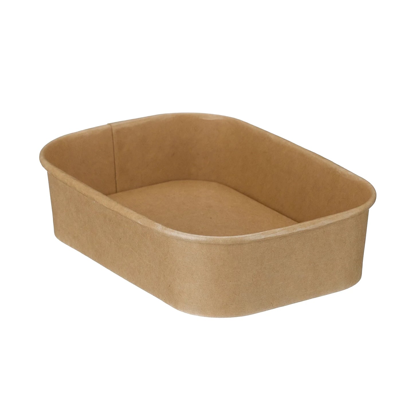 500ml Rectangular Kraft Deli Bowls - Pack of 50