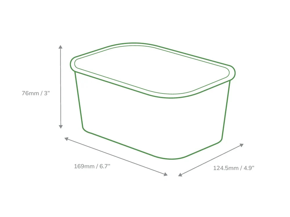 1000ml Rectangular Kraft Deli Bowls - Pack of 50