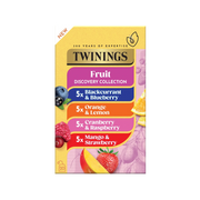 Twinings Fruit Tea Selection Individually Wrapped Envelope Tea Bags – 20 Pack