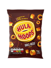 KP Hula Hoops Barbecue Beef 34g - Box of 32