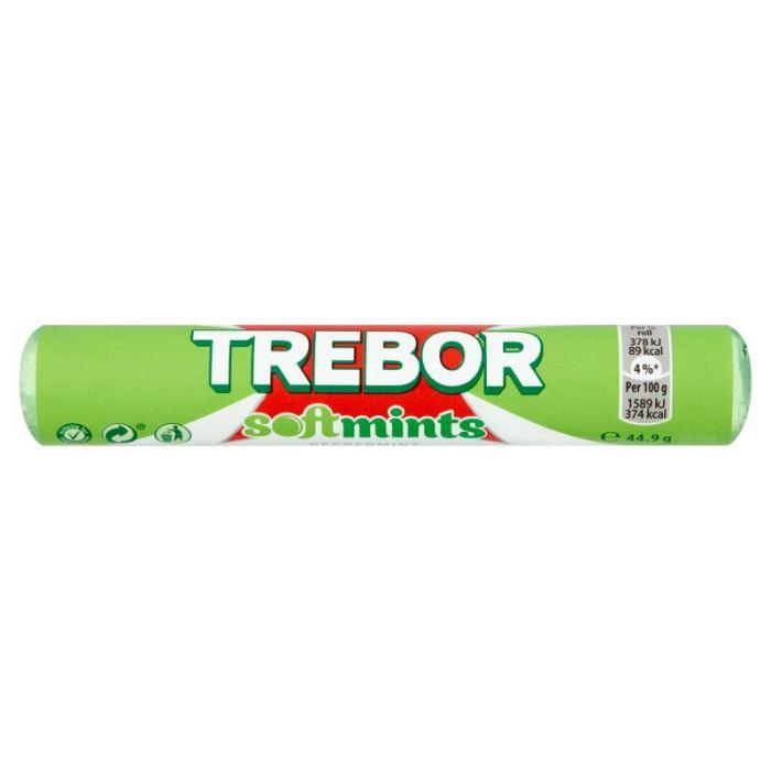 Trebor Softmint Peppermint Chewy Mints 44.9g - (Box of 40)