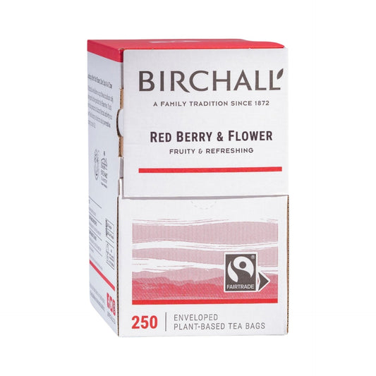 Birchall Red Berry & Flower Individually Wrapped Envelope Tea Bags – 250 Pack