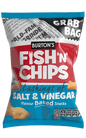 Burtons Fish 'N' Chips Salt & Vinegar Grab Bag 40g (Box of 30)