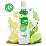 Get More Vits - Multivitamin Sparkling Lemon & Lime 500ml (12 Pack)