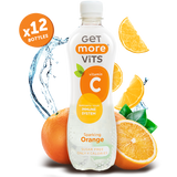 Get More Vits - Vitamin C Sparkling Orange 500ml (12 Pack)